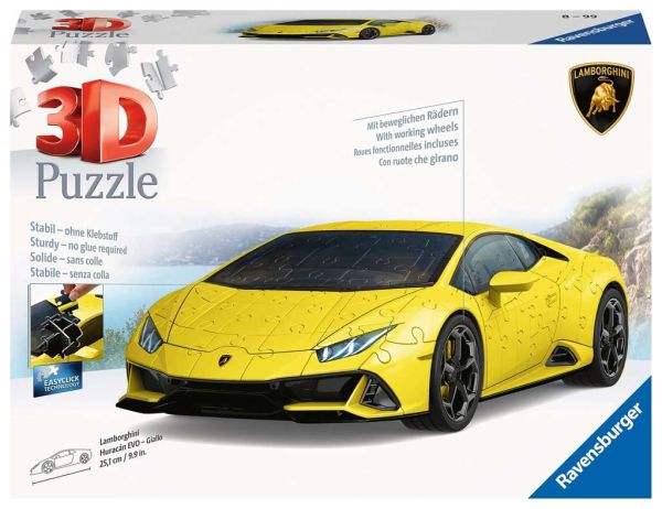 3D Puzzle Lamborghini Huracán EVO - Giallo 108 Teile