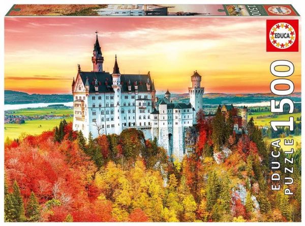 Neuschwanstein Herbst 1500 Teile Puzzle