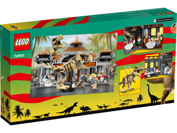 LEGO Jurassic World Angriff des T-Rex und des Raptors aufs Besucherzentrum 76961