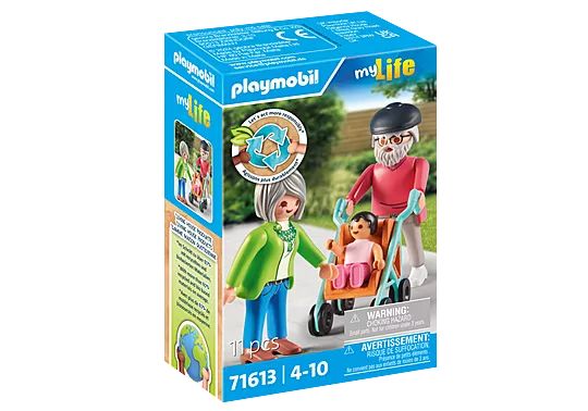 PLAYMOBIL My life Grosseltern mit Baby 71613