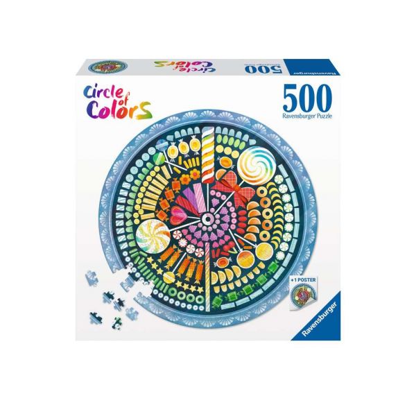 Puzzle 500 Teile Circle of Colors - Candy 17.350