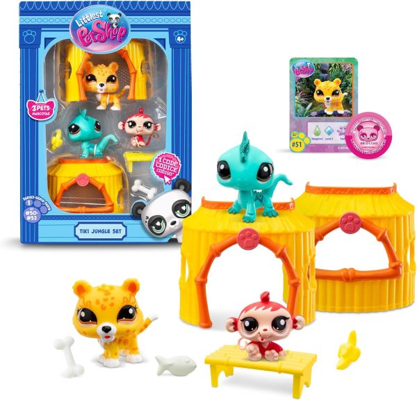 Littlest Pet Shop Tiki Jungle 3 Pets