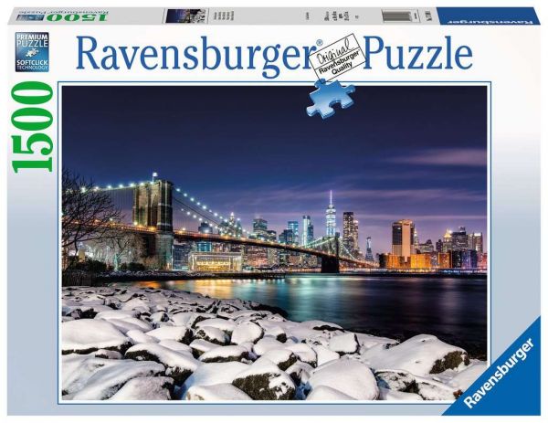 Puzzle 1500 Teile Winter in New York 017.108