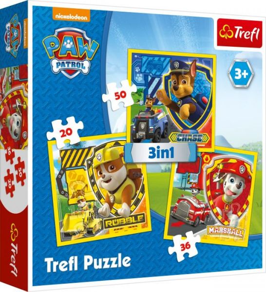 3 in 1 Puzzle Paw Patrol