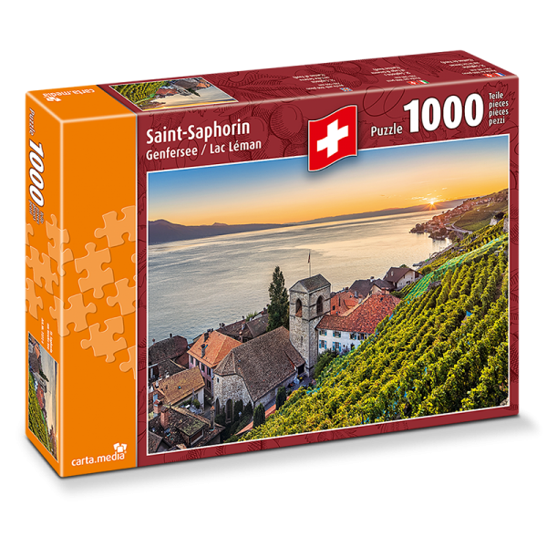 Puzzle 1000 Teile Saint-Saphorin am Genfersee