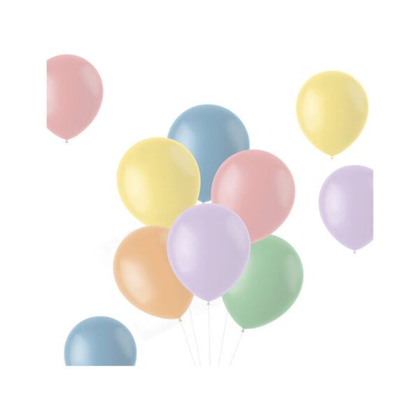 Latexballons pulvrige Pastellfarben mehrfarbig