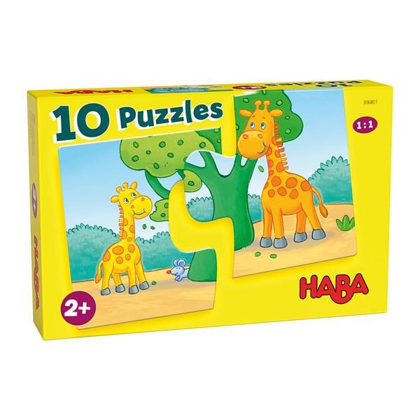 Haba 10 Puzzles Wilde Tiere