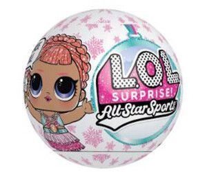 LOL SURPRISE Ball 23 cm Perle Glitter Gummiball  mit Puppen aus Glitter-Serie Ne 
