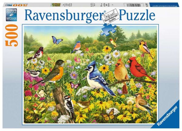 Puzzle 500 Teile Vogelwiese 016.988