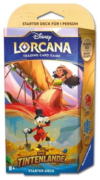 Disney Lorcana: Die Tintenlande Starter Deck Rubin&Saphir 98.279